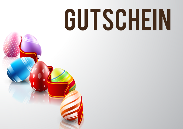 Gutschein bunte Ostereier